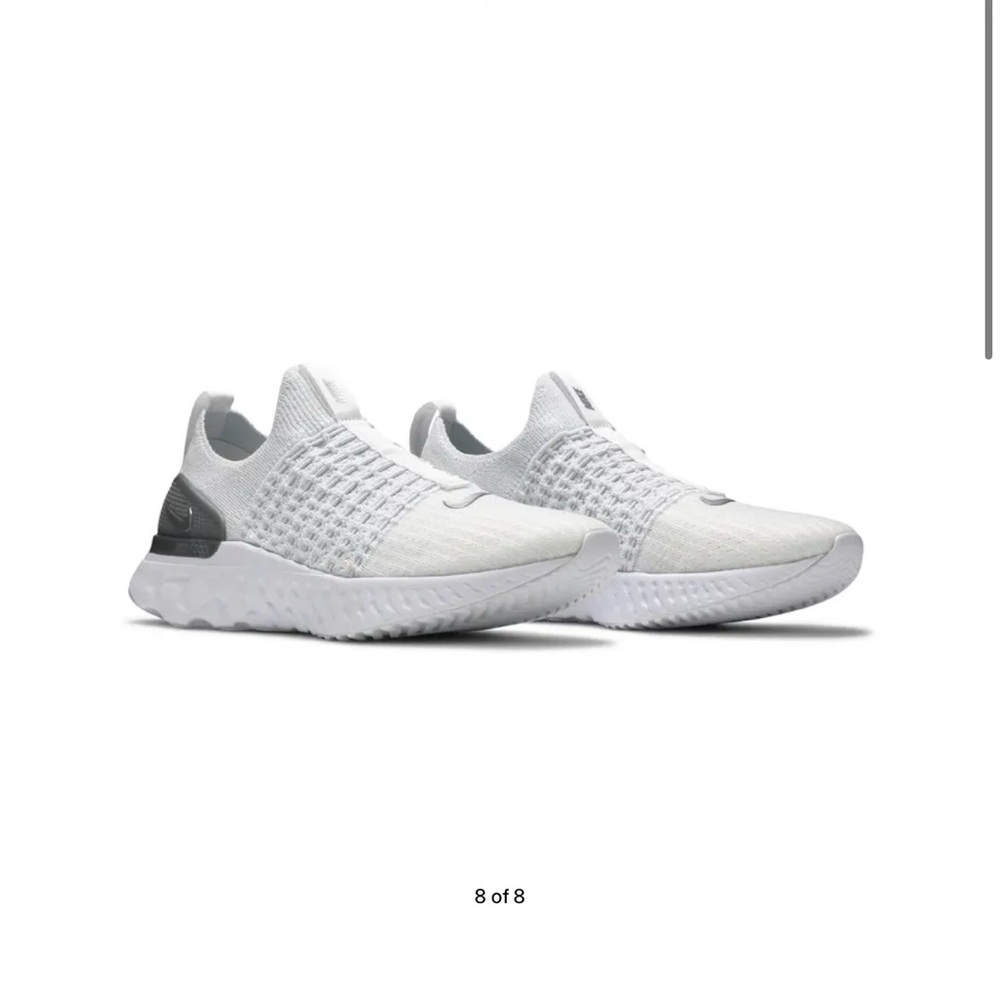 Nike Wmns React Phantom Run Flyknit 2 'True White Silver'